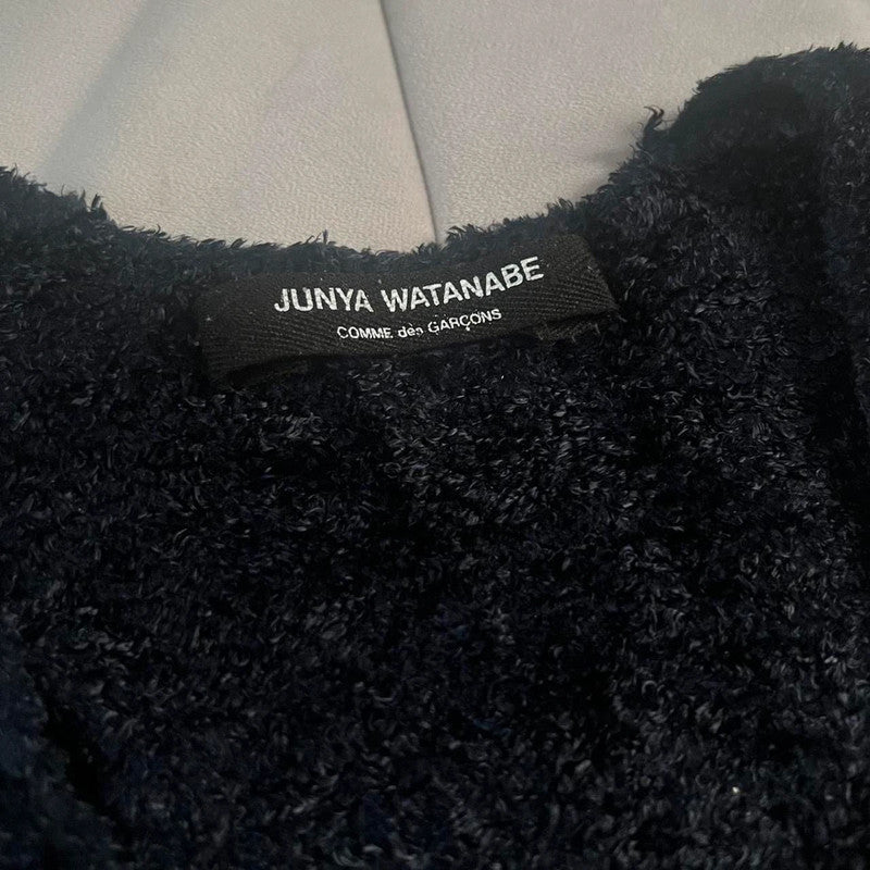 Junya Watanabe fw 1992 towelish fabric navy tank top