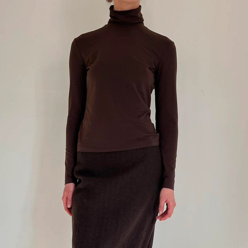 Prada Linea Rossa brown turtleneck with the backpocket