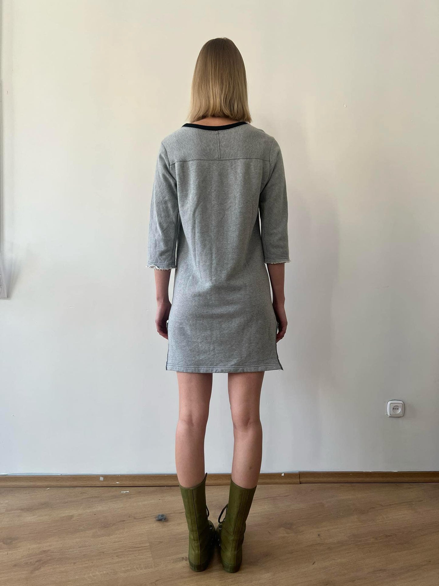 Comme Des Garçons 2007 'Hollow' cow print jersey dress