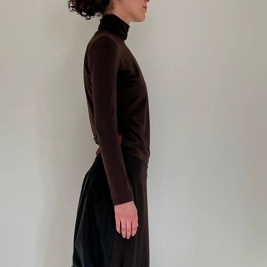 Prada Linea Rossa brown turtleneck with the backpocket