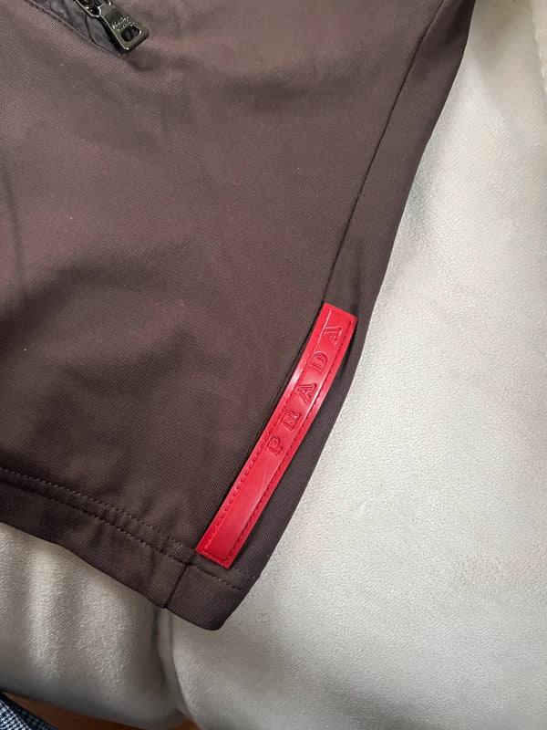 Prada Linea Rossa brown turtleneck with the backpocket