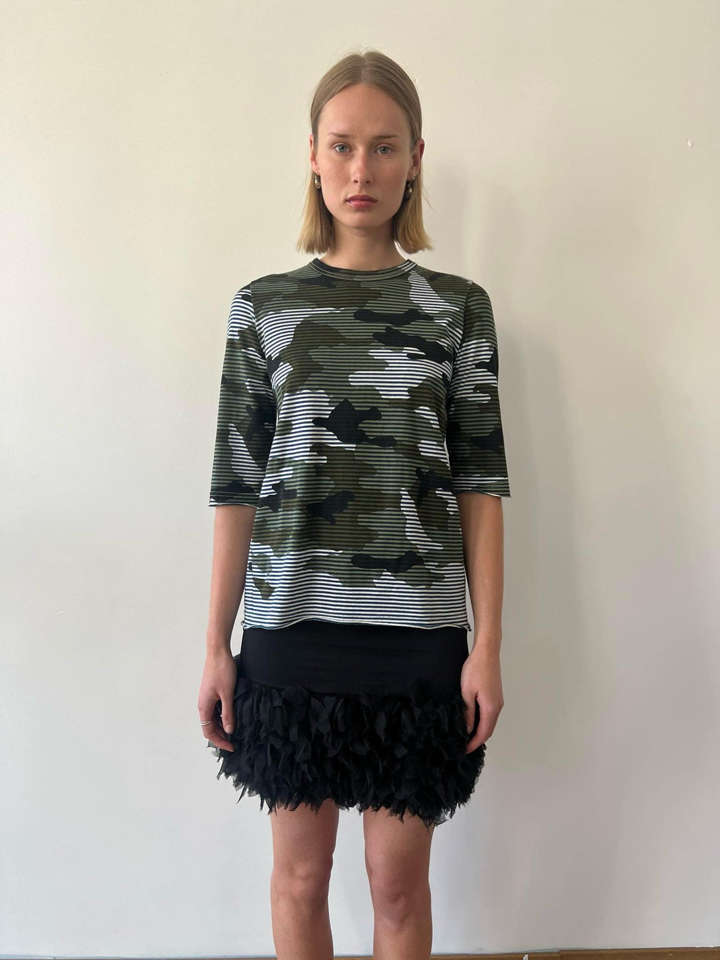 Comme Des Garçons TAO camouflage striped t-shirt