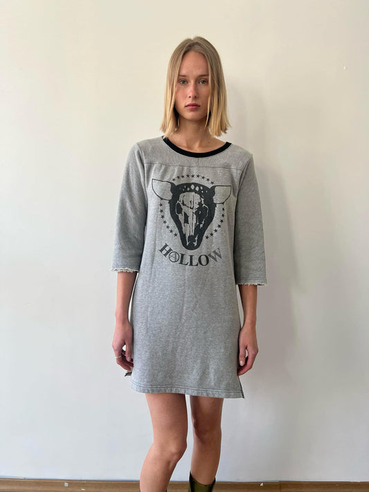 Comme Des Garçons 2007 'Hollow' cow print jersey dress