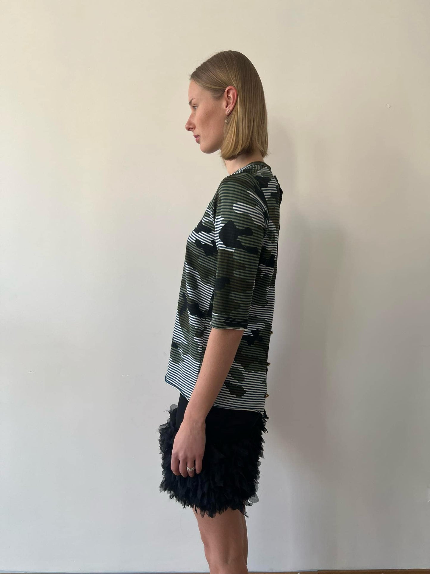 Comme Des Garçons TAO camouflage striped t-shirt