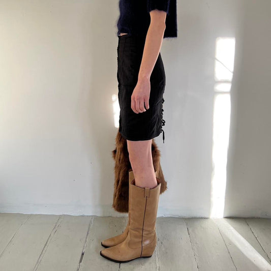 Jean Paul Gaultier Junior navy corset skirt