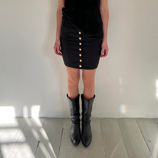 Jean Paul Gaultier Junior navy corset skirt