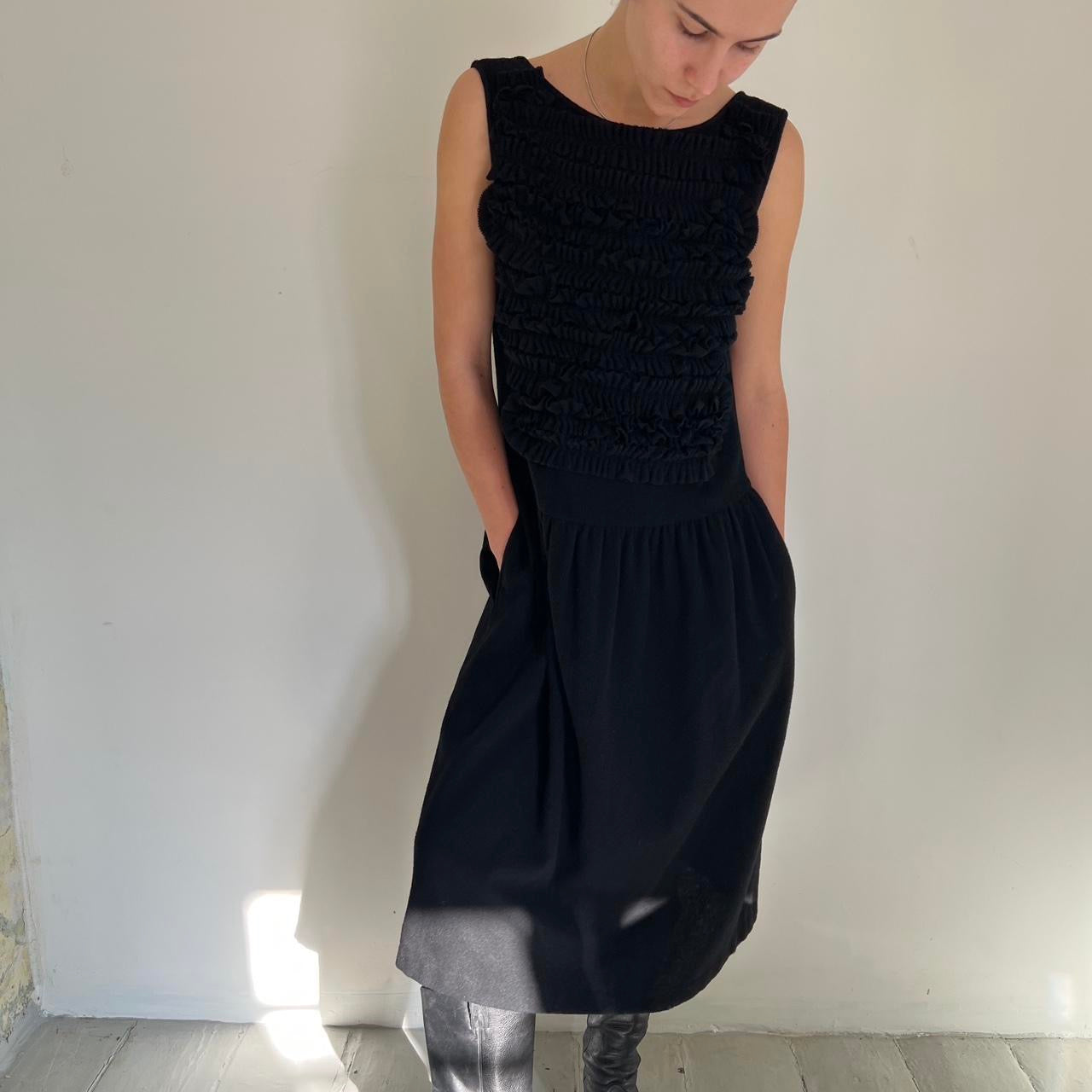 Robe De Chambre 1998 long wool dress