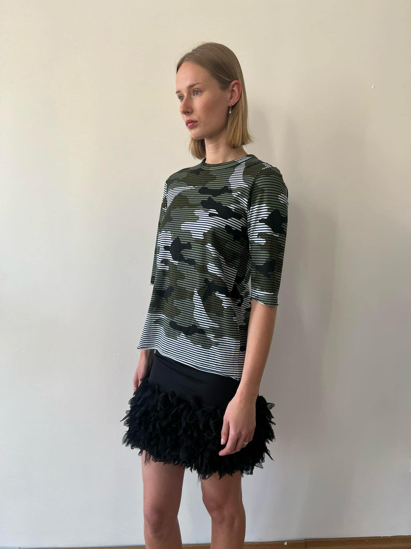 Comme Des Garçons TAO camouflage striped t-shirt