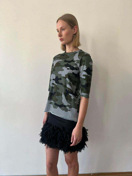 Comme Des Garçons TAO camouflage striped t-shirt