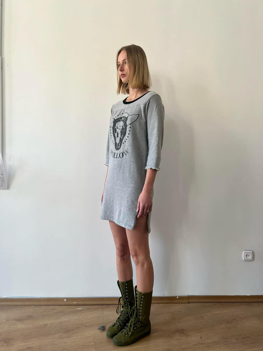 Comme Des Garçons 2007 'Hollow' cow print jersey dress